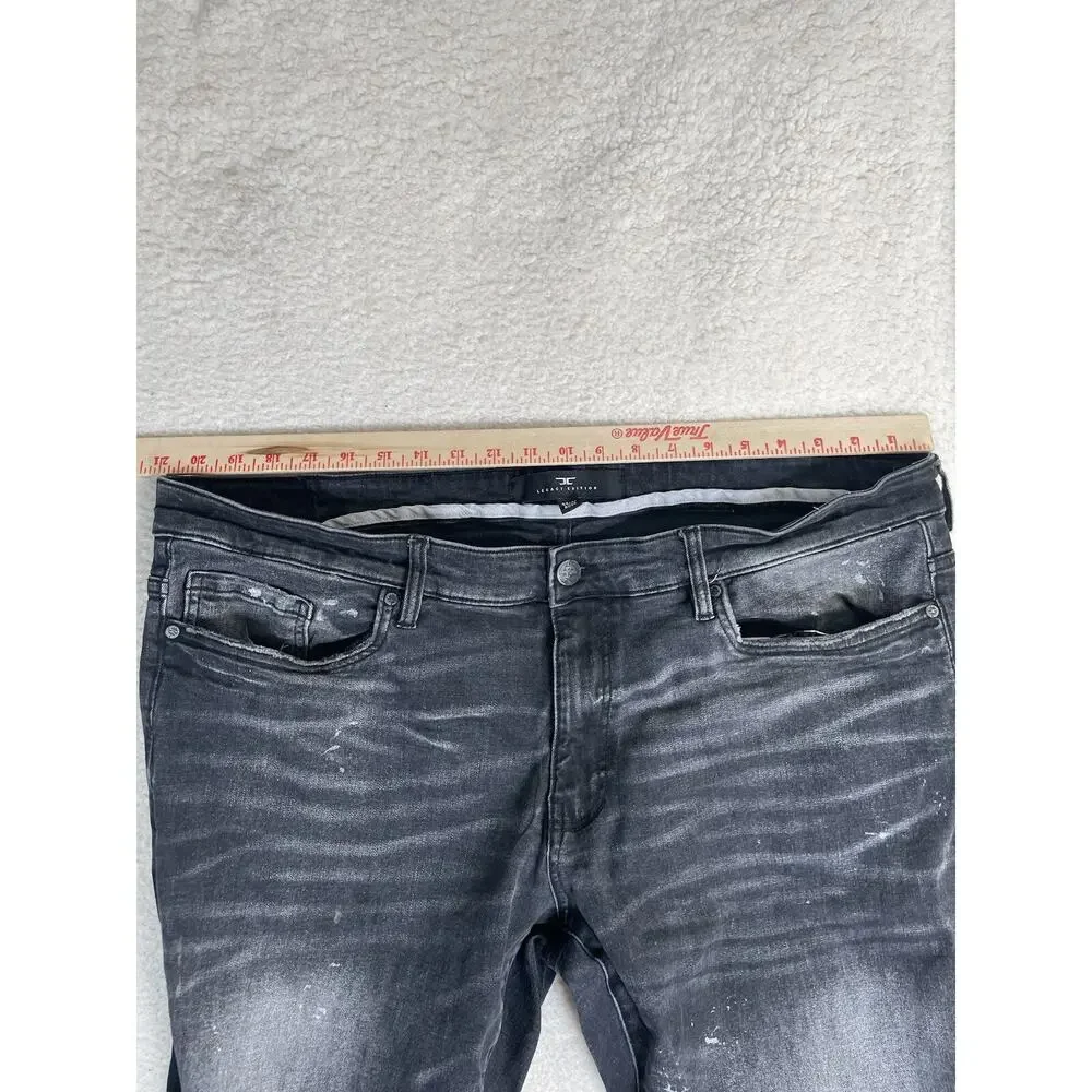 Jordan Craig Legacy Jeans Mens 44x32 Aaron Moto Rider Distressed Street Whiskers